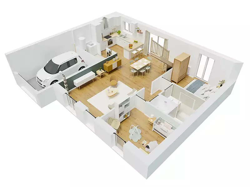 Maison neuve, 73 m² - Coolus (51510)