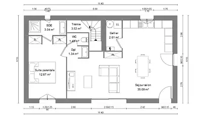 Maison neuve, 80 m²