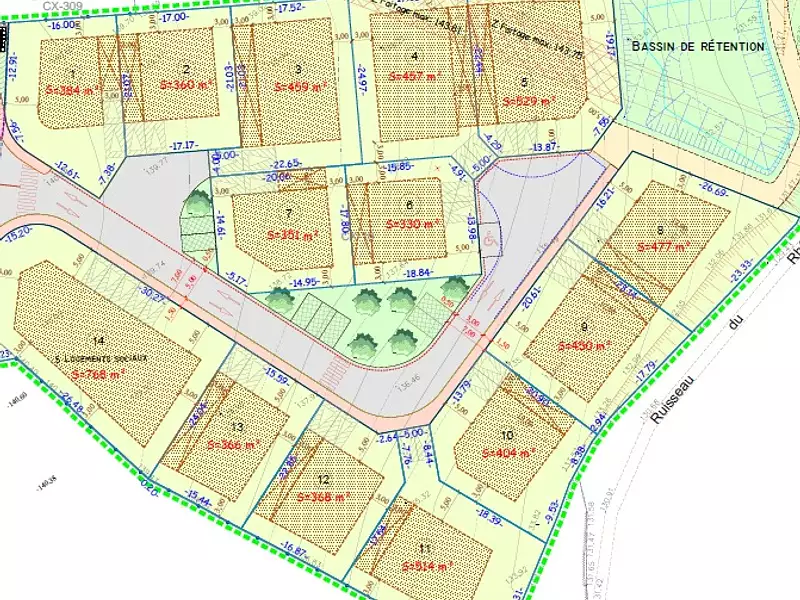 Terrain à bâtir, 514 m² - Clermont-l'Hérault (34800)