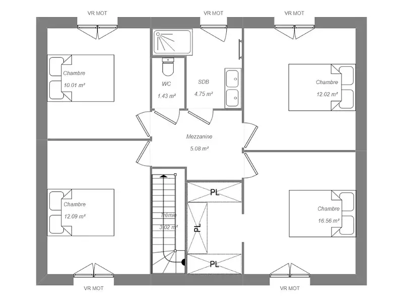 Maison neuve, 110 m² - Semblançay (37360)