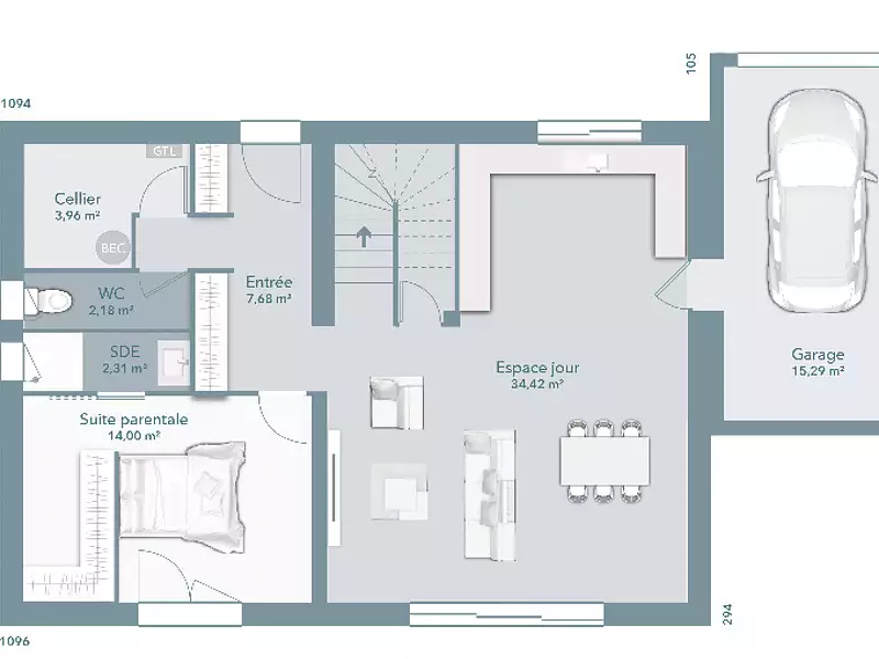 Maison neuve, 100 m² - Grambois (84240)