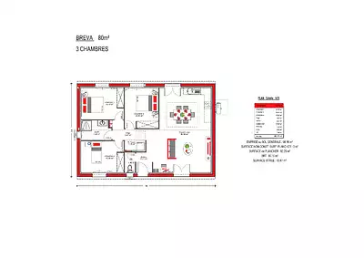 Maison neuve, 80 m²