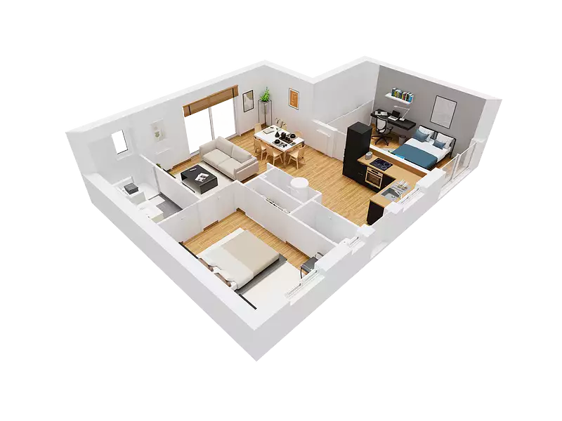 Maison neuve, 64 m² - Hommes (37340)