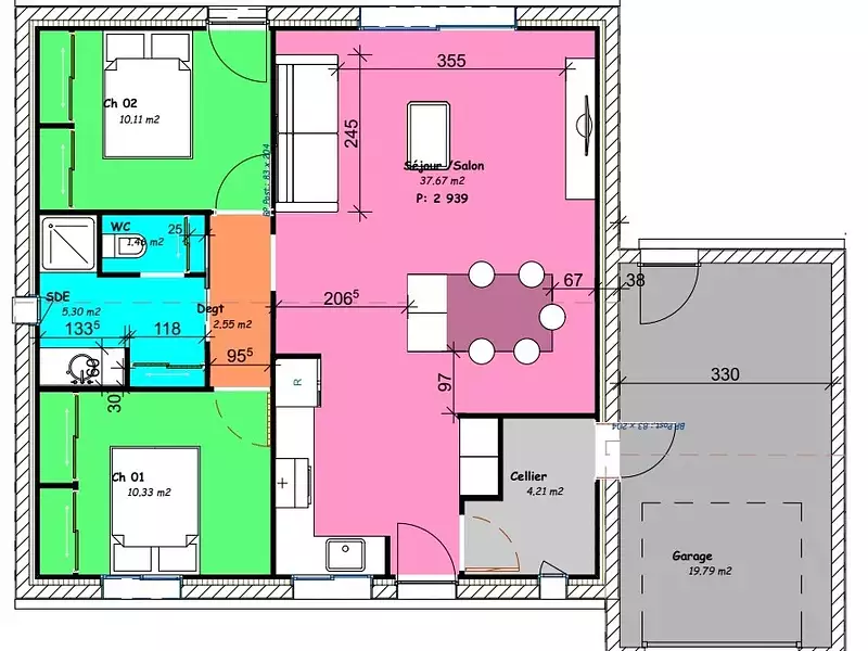 Maison neuve, 70 m² - Givrand (85800)