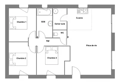 Maison neuve, 80 m²