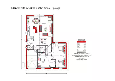 Maison neuve, 100 m²