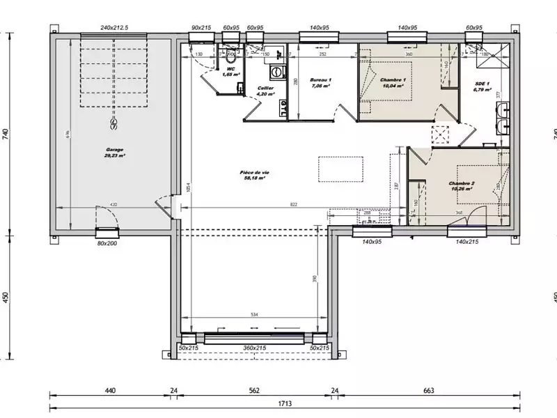 Maison neuve, 98 m² - Saint-Maixent-sur-Vie (85220)