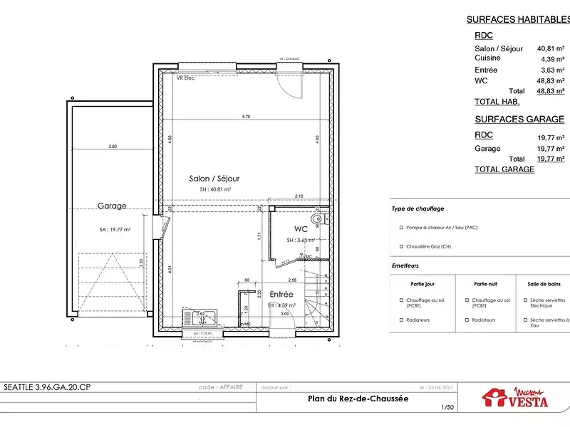 Maison neuve, 81 m² - Jevoncourt (54740)