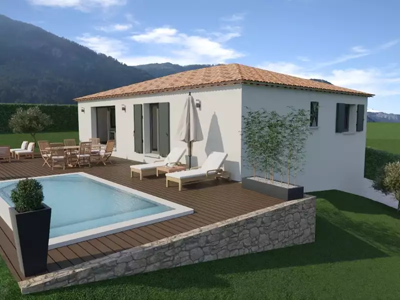 Maison neuve, 100 m² - Saint-Martin-de-Brômes (04800)