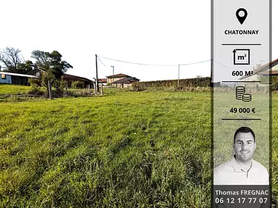 Terrain à bâtir, 600 m²