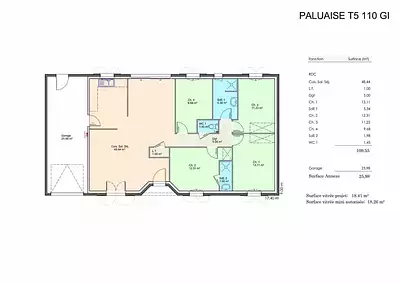 Maison neuve, 100 m²