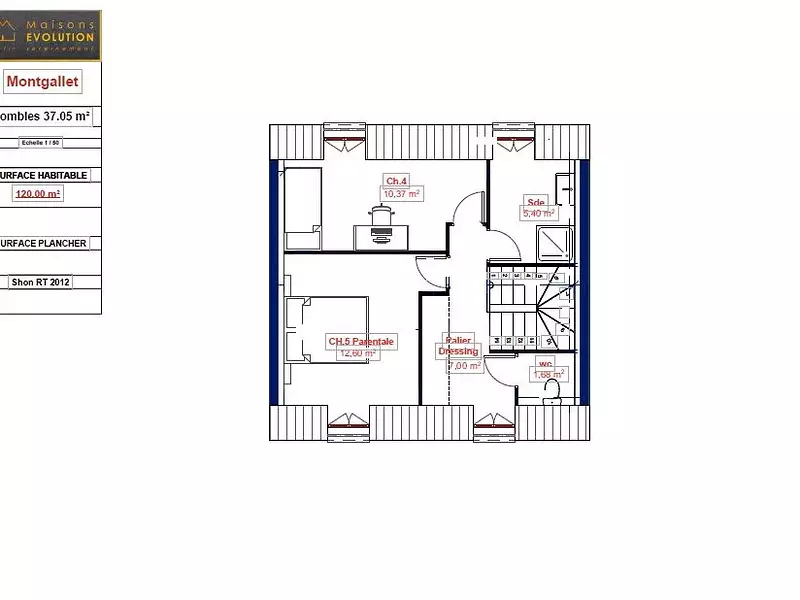 Maison neuve, 120 m² - Rambouillet (78120)