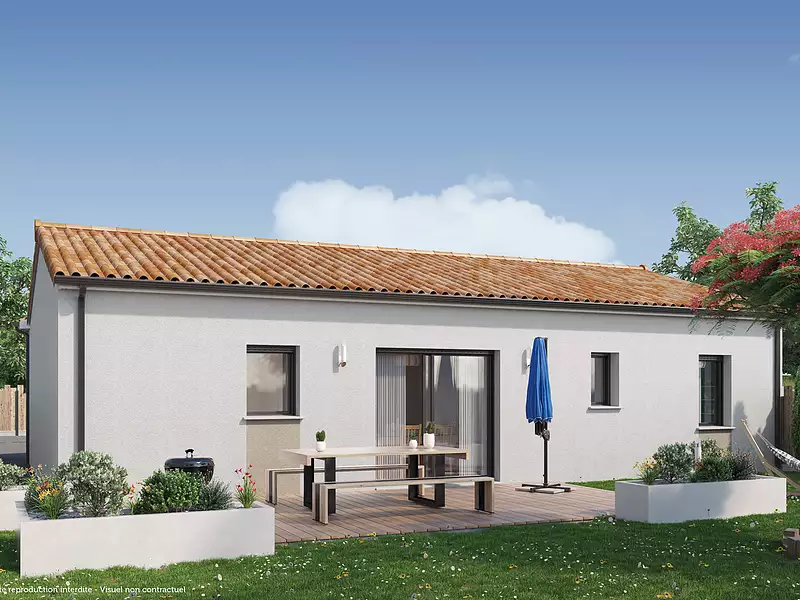 Maison neuve, 75 m² - Maransin (33230)