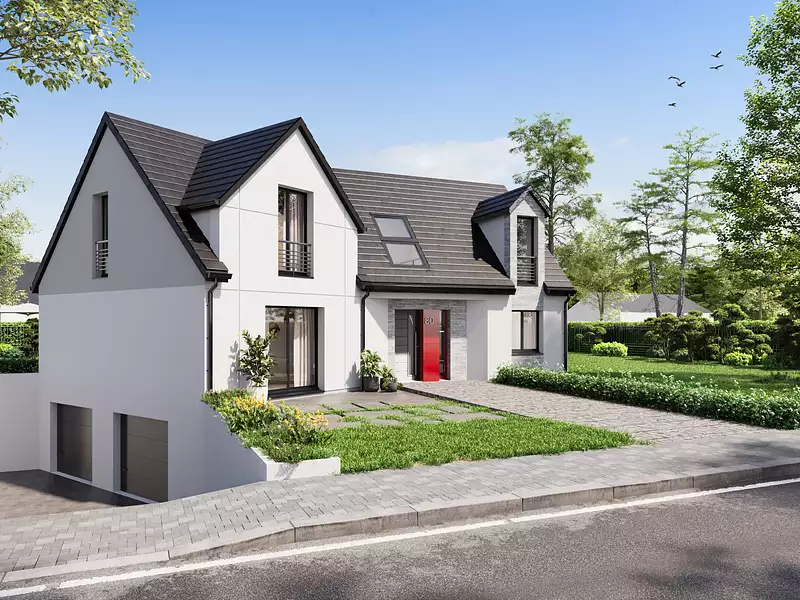 Maison neuve, 149,56 m² - Thue et Mue (14740)