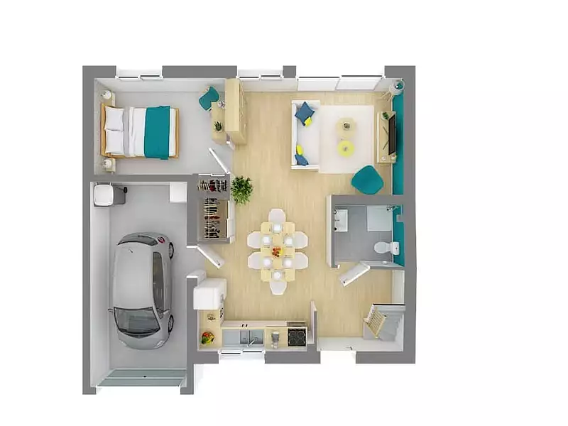 Maison neuve, 95 m² - Oslon (71380)