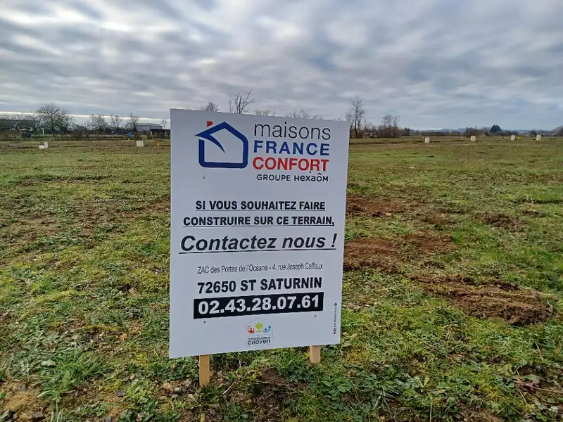 Terrain à bâtir, 857 m² - Saint-Ouen-de-Mimbré (72130)