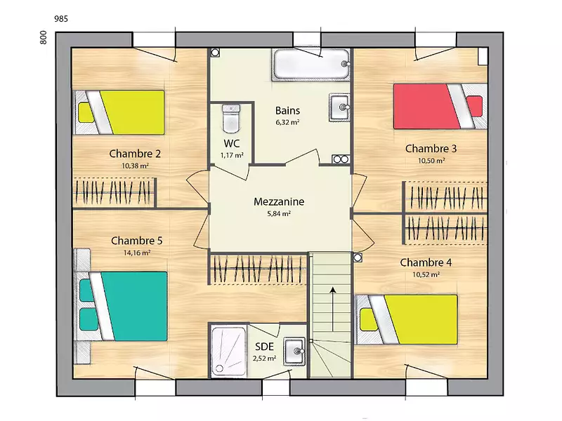 Maison neuve, 109 m² - Héricy (77850)