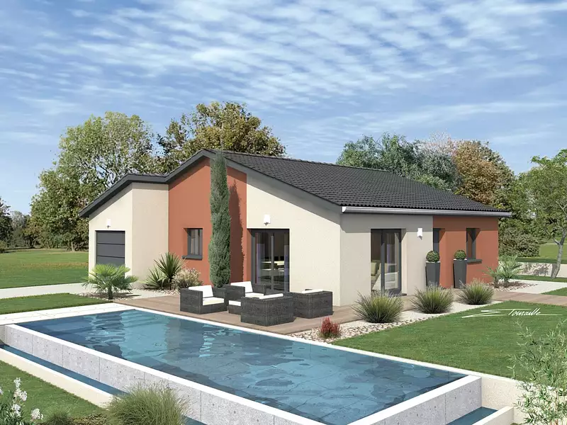 Maison neuve, 87,2 m² - Saint-Nizier-le-Désert (01320)