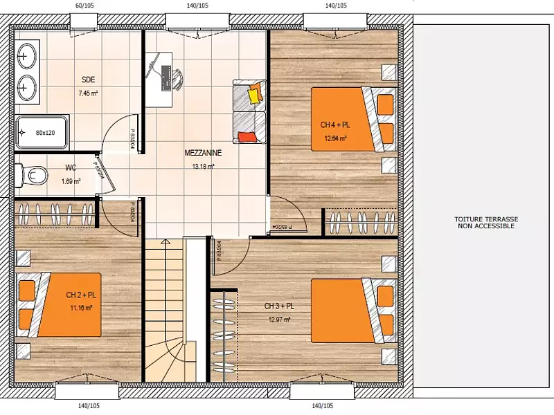 Maison neuve, 125 m² - Angers (49100)