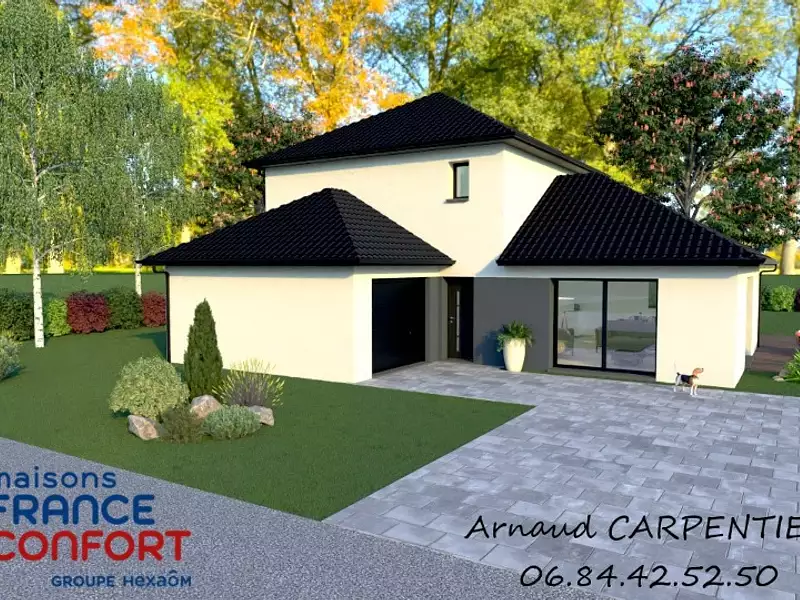 Maison neuve, 120 m² - Ecurie (62223)