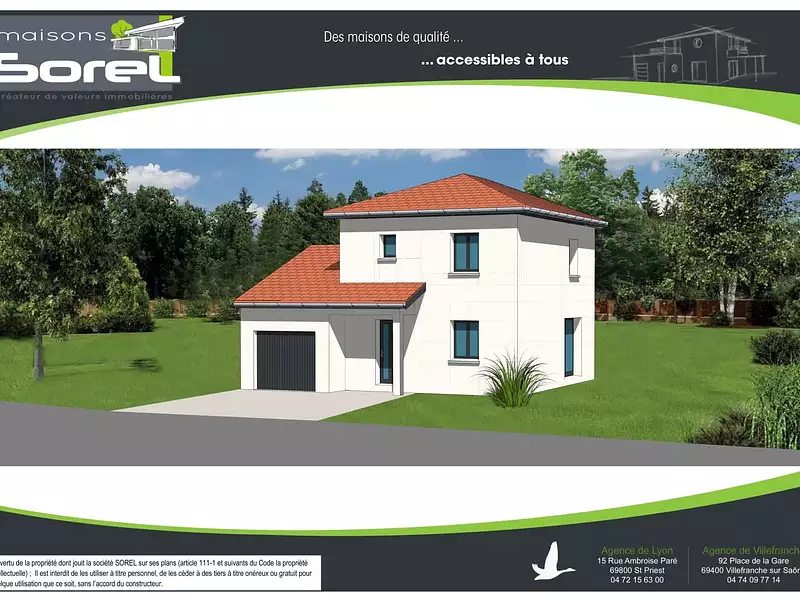 Maison neuve, 90 m² - Chavanoz (38230)