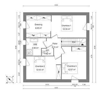 Maison neuve, 90 m²