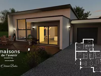 Maison neuve, 137 m² - Melesse (35520)