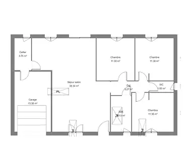 Maison neuve, 90 m²