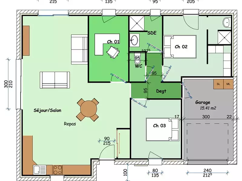 Maison neuve, 90 m² - Noirmoutier-en-l'Ile (85330)