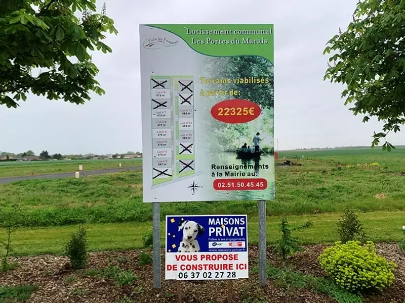 Terrain à bâtir, 487 m² - Doix lès Fontaines (85200)