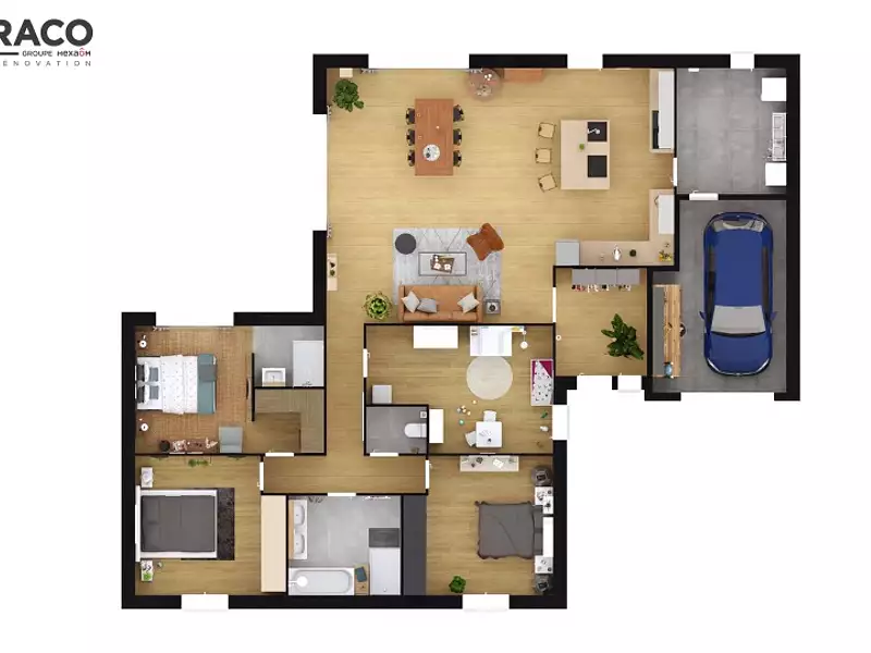 Maison neuve, 143 m² - Saint-Martin-aux-Chartrains (14130)