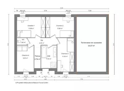 Maison neuve, 149 m²