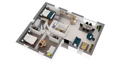 Maison neuve, 76 m²