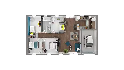 Maison neuve, 90 m²