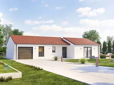 Maison neuve, 93 m² - Saint-Martin-le-Châtel (01310)