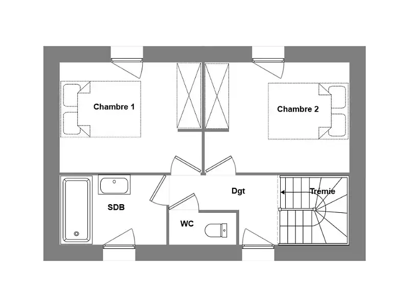 Maison neuve, 90 m² - Plouescat (29430)
