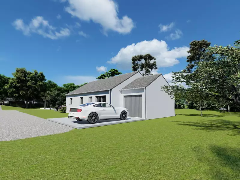 Maison neuve, 61 m² - Saint-Grégoire (35760)