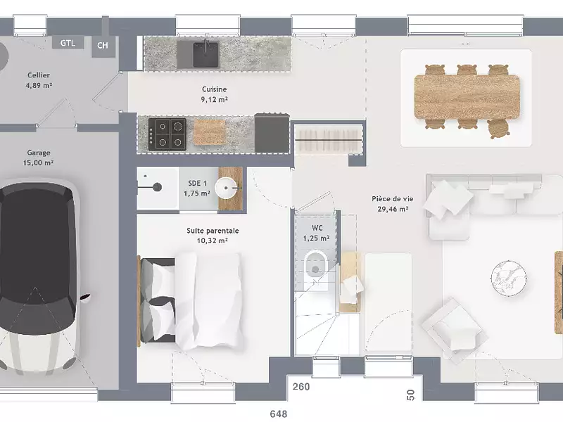 Maison neuve, 105 m² - Rubelles (77950)