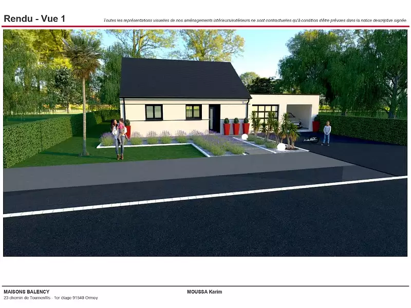 Maison neuve, 70 m² - Salins (77148)