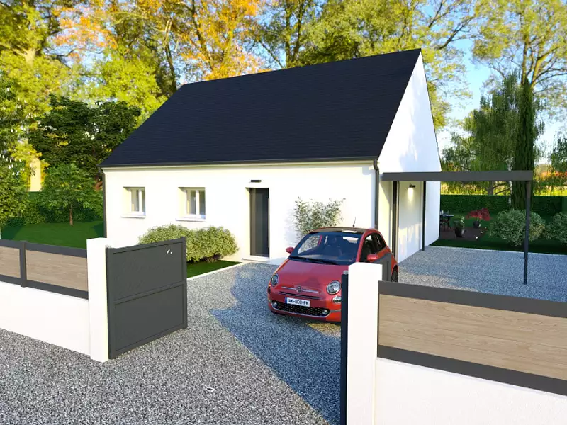 Maison neuve, 80 m² - Sainte-Thorette (18500)