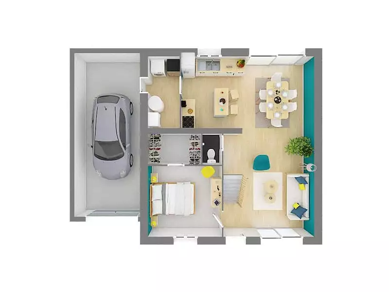 Maison neuve, 86 m² - Crosmières (72200)
