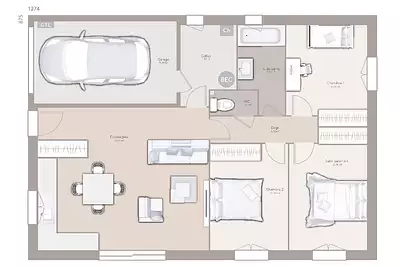 Maison neuve, 80 m²