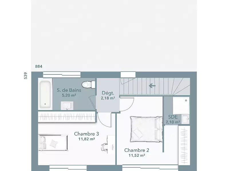 Maison neuve, 92 m² - Aujargues (30250)