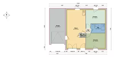 Maison neuve, 50 m²