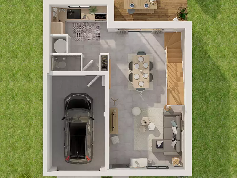 Maison neuve, 82 m² - Champmotteux (91150)