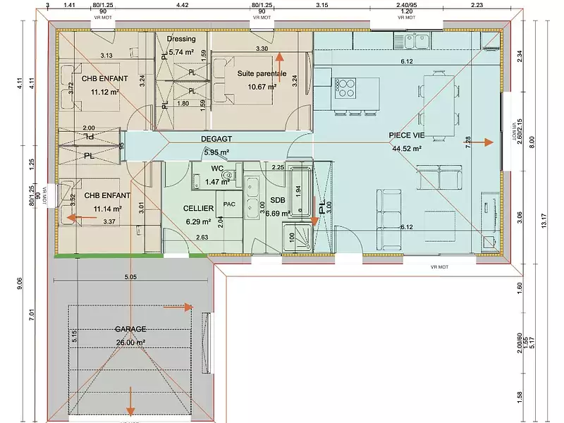 Maison neuve, 104 m² - Attignat (01340)