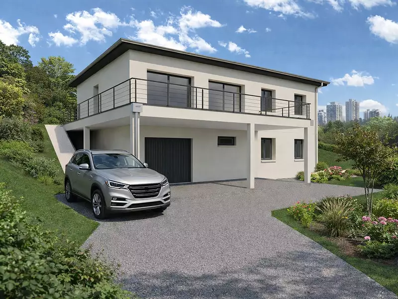 Maison neuve, 95 m² - Deux-Grosnes (69430)