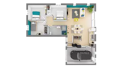 Maison neuve, 70 m²