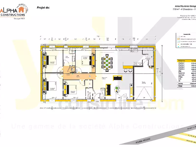 Maison neuve, 110 m² - Saint-Germain-du-Puch (33750)