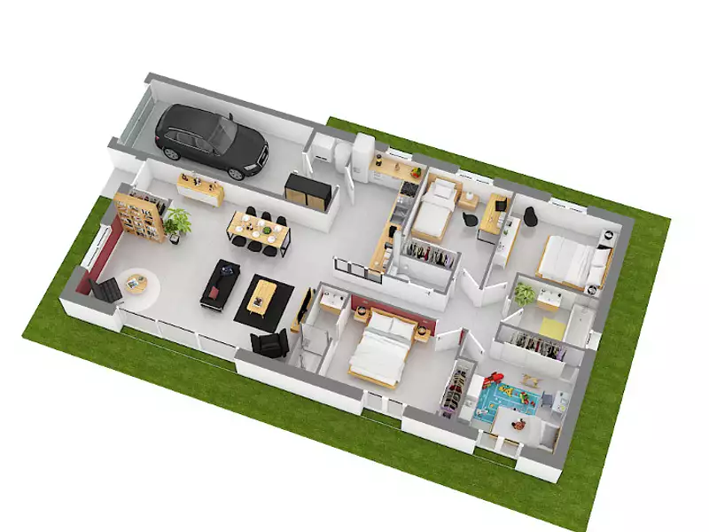 Maison neuve, 110 m² - Champdieu (42600)